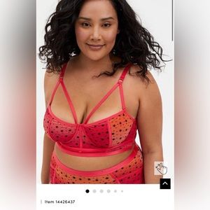 Torrid simply mesh underwire bra - super sexy with star details size 2